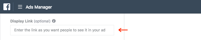 Facebook Ads - Business Manager - Ads Manager - Guided Creation - Create Ad - Format - Single Image - Links - Display Link