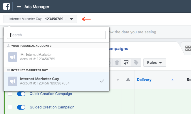 Facebook Ads - Business Manager - Ads Manager