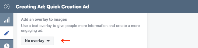 Facebook Ads - Business Manager - Ads Manager - Quick Creation - Edit - Creating Ad - Create Ad - Overlay - No Overlay