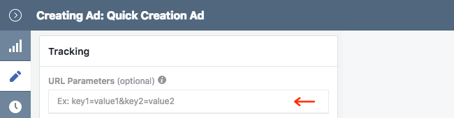 Facebook Ads - Business Manager - Ads Manager - Quick Creation - Edit - Creating Ad - Create Ad - Tracking - URL Parameters