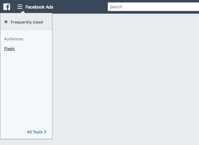 Facebook Pixel - Ad Account - Expanded Menu - Pixels Selected
