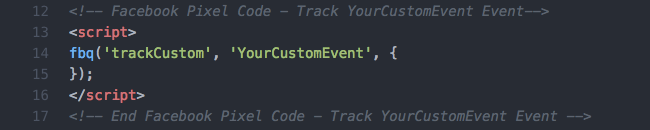 Facebook Pixel - Pixel Code - Custom Event - YourCustomEvent